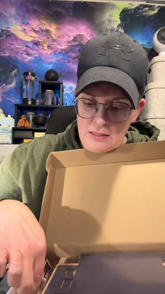 Open box glowing in the dark