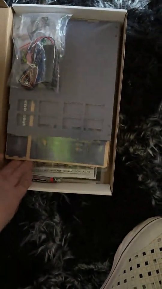 Mysterious Blue Box on a dark background