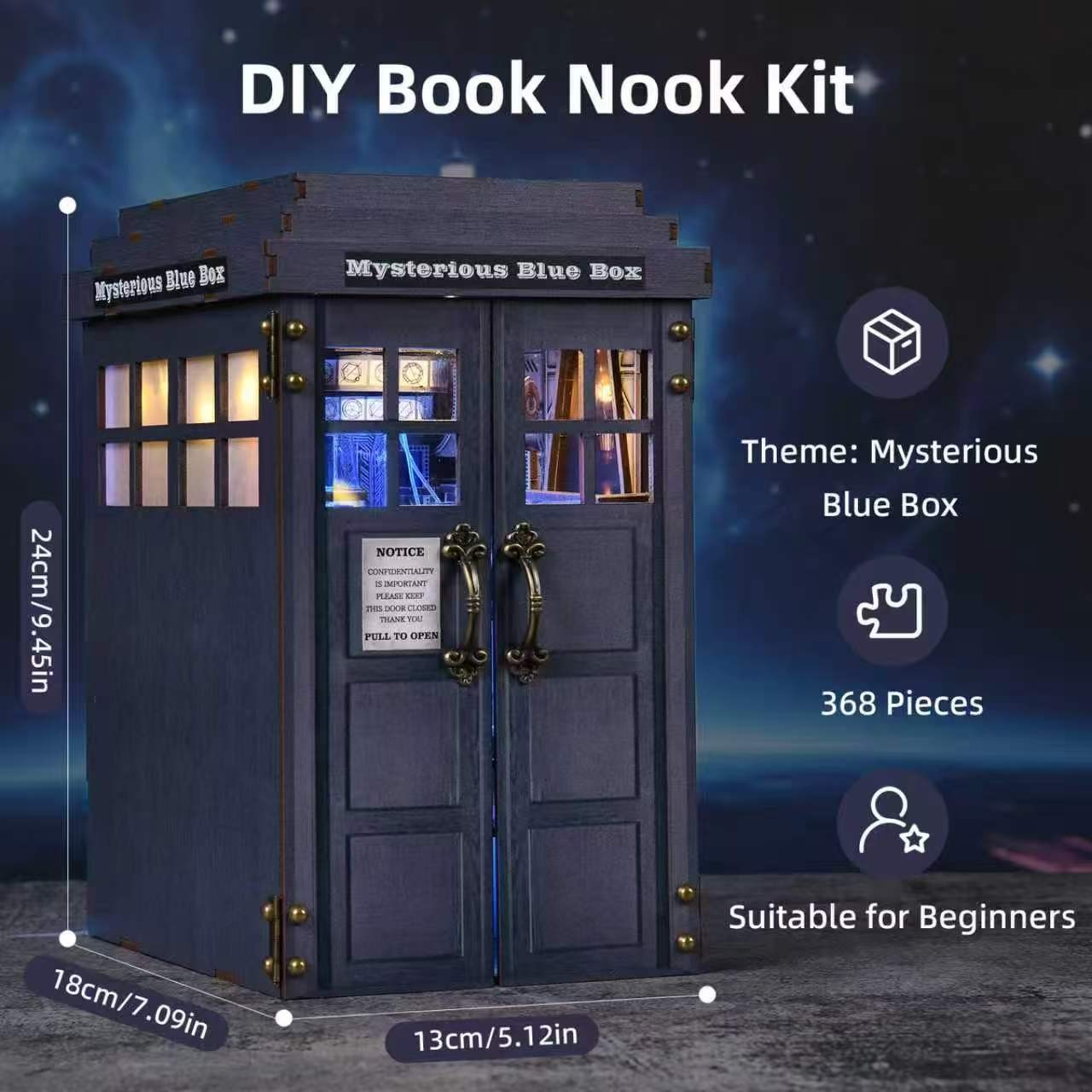 Product specifications: 24 x 18 x 13 cm, 368 pieces